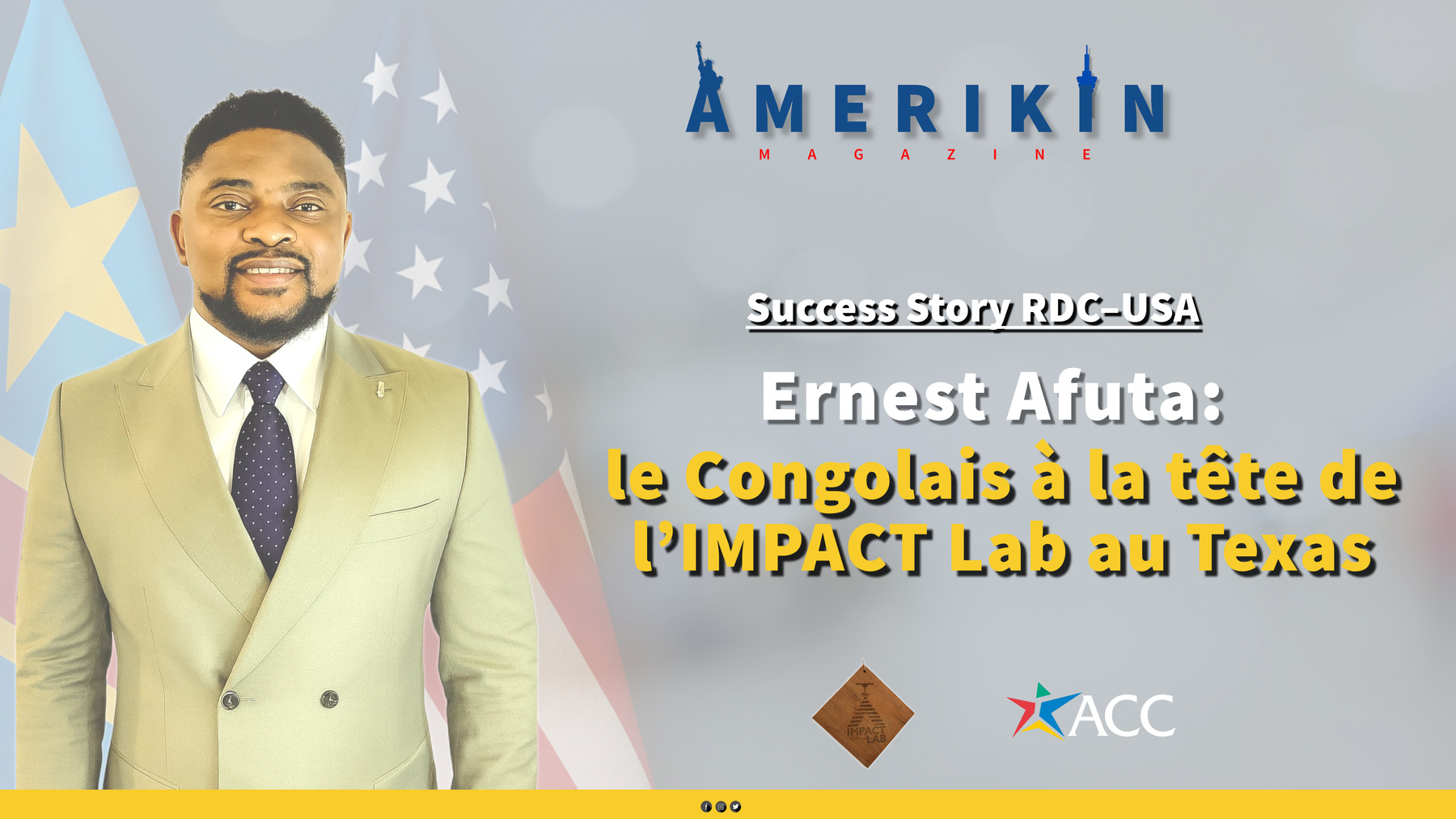 Ernest Afuta dans l'IMPACT Lab d'Austin Community College