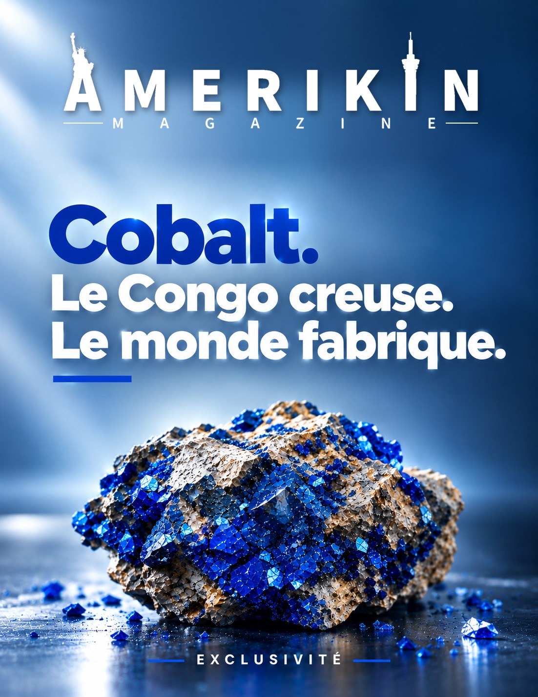 Cobalt. Le Congo creuse. Le monde fabrique. Exclusivité Amerikin Magazine